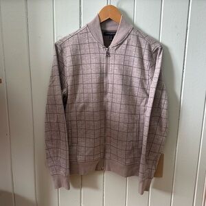 Banana Republic Factory Taupe Checkered Jacket XS